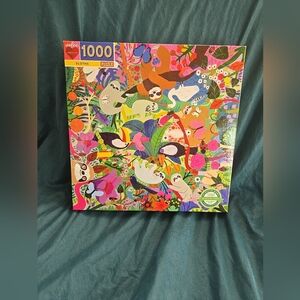 eeBoo Sloths 1000 Piece Puzzle - Colorful Design